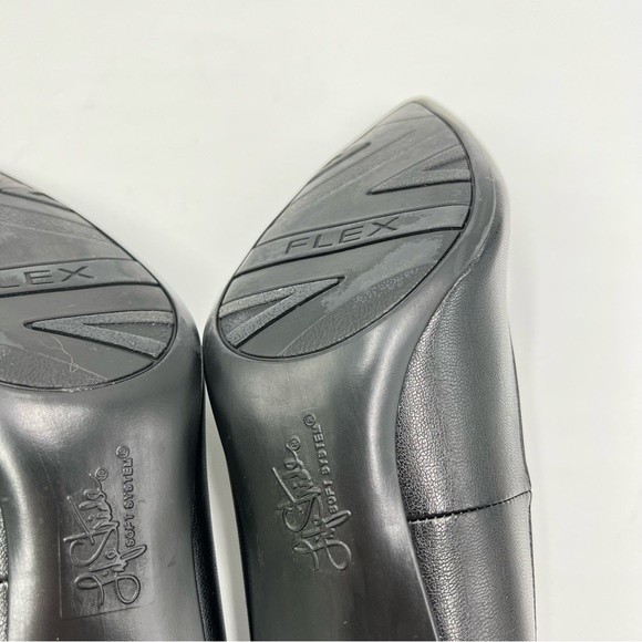 7N 7 N NARROW LifeStride Womens Sevyn Black Faux Leather Point Toe Pumps Heels - Picture 12 of 15